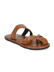 John Karsun Men Tan Brown Comfort Sandals