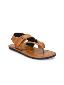 John Karsun Men Tan Comfort Sandals