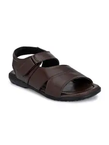 John Karsun Men Brown Comfort Sandals