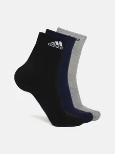 ADIDAS Men Pack Of 3 Assorted Above Ankle-Length Socks