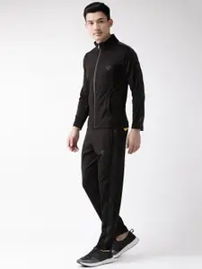CHKOKKO Chkokko Men Black Solid Gym Track Suit