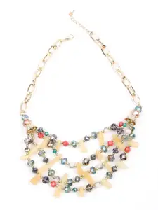 ODETTE Beige & Red Necklace