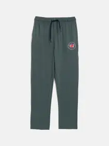 Octave Boys Olive Green Cotton Track Pants