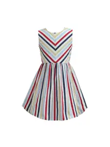 A.T.U.N. A T U N Multicoloured Striped Dress