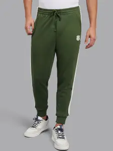 Beverly Hills Polo Club Men Green & White Solid Regular-Fit Joggers