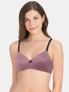 Amante Purple Non-Wired Lightly Padded T-shirt Bra