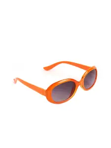 DukieKooky Girls Black Lens & Orange Oval Sunglasses with UV Protected Lens 900817