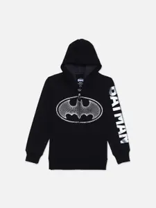 Kids Ville Boys Black Batman Printed Sweatshirt