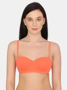 Zivame Orange T-shirt Bra - Underwired Lightly Padded