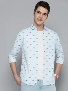 HIGHLANDER Men Conversational Printed Slim Fit Opaque Casual Shirt