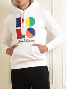 Polo Ralph Lauren Men White Printed Cotton Sweatshirt