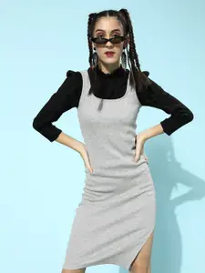 Athena Grey Bodycon Dress