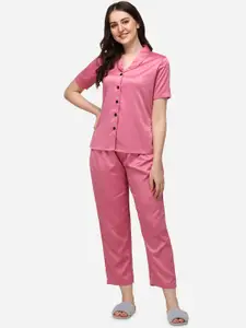Smarty Pants Women Pink Night suit
