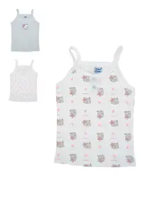 MeeMee Infant Girls Pack Of 3 Cotton Camisole
