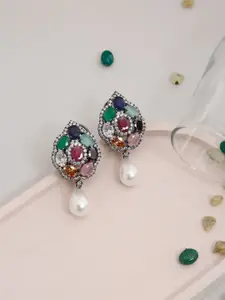 Ruby Raang Multicoloured Contemporary Drop Earrings