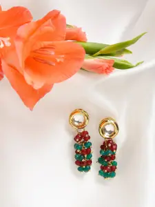 Ruby Raang Multicoloured Contemporary Drop Earrings