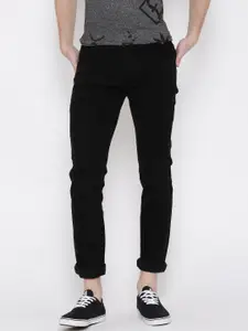 Rodamo Men Black Slim Fit Mid Rise Clean Look Jeans