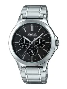 CASIO Men & Silver Toned Bracelet Style Straps Analogue Watch A1891 MTP-V300HD-1AUIF
