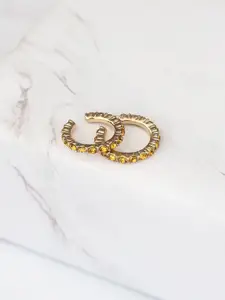 Bellofox Gold-Toned Contemporary Studs Earrings