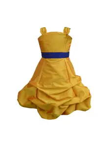 A.T.U.N. A T U N Mustard Yellow Party Ballroom Dress