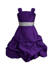 A.T.U.N. A T U N Girls Purple A-Line Ballroom Gown