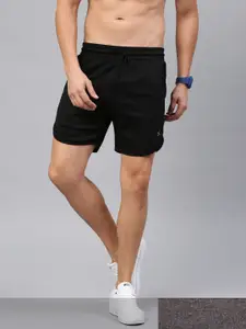HRX by Hrithik Roshan Men Pack of 2 Solid Sports Shorts