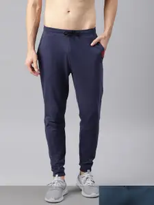 HRX by Hrithik Roshan Men Pack of 2 Blue Solid Joggers
