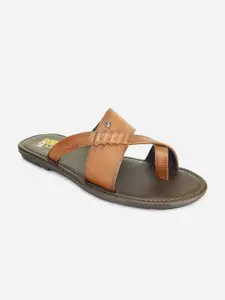 ID Men Tan Brown Comfort Sandals