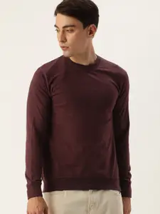 ARISE Men Maroon Sweatshirt