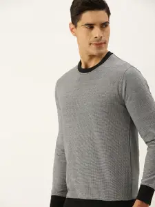 ARISE Men Grey Pure Cotton Sweatshirt