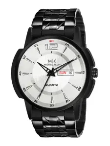 MORRIS KLEIN Men Silver-Toned Bracelet Style Straps Analogue Watch MK-1006