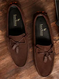 LOUIS STITCH Men Brown Taselled Driving Shoes