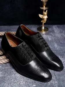 LOUIS STITCH Men Premium Leather Dual Tone Patina Brogue Shoes