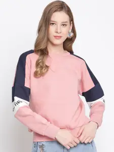 CAMLA Women Peach-Coloured Sweatshirt
