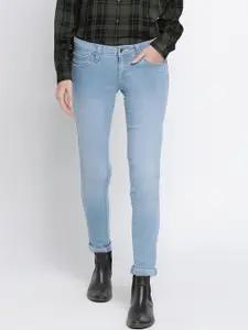 Pepe Jeans Women Blue Light Fade Stretchable Jeans