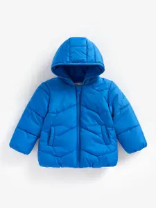 mothercare Boys Blue Solid Puffer Jacket