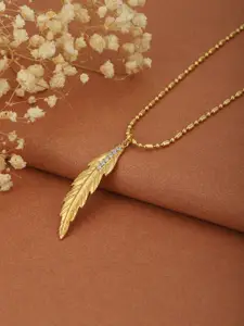 Carlton London Gold-Plated Brass Long Necklace