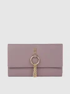 Baggit Women Purple Three Fold Wallet