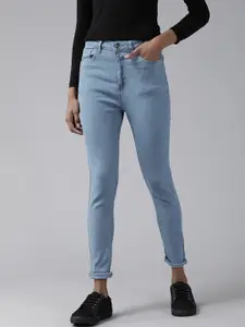The Roadster Lifestyle Co Women Blue Super Skinny Fit High-Rise Stretchable Jeans