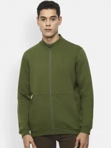 Louis Philippe Sport Men Olive Green Sweatshirt