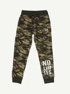 Alan Jones Boys Camouflage Printed Joggers