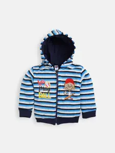Nottie Planet Boys Blue Striped Sweatshirt