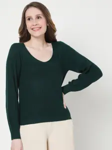 Vero Moda Women Green Pullover