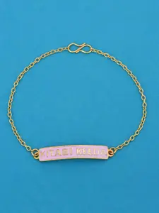 Tistabene Women Gold-Toned & Rose Gold-Plated Charm Bracelet