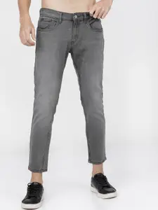 KETCH Men Grey Tapered Fit Heavy Fade Stretchable Jeans