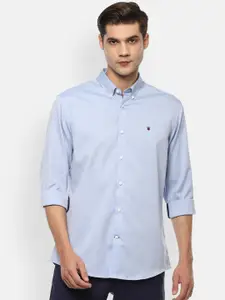 Louis Philippe Sport Men Blue Slim Fit Opaque Casual Shirt
