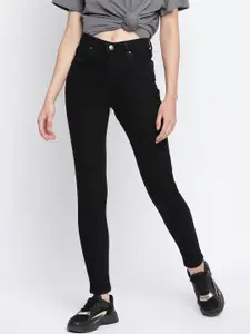 TALES & STORIES Women Black Skinny Fit Highly Distressed Stretchable Jeans