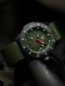 Luminox Men Green Dial & Green Wrap Around Straps Analogue Watch XS 3617 SET