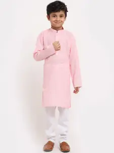 KRAFT INDIA Boys Pink Kurta