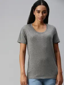 NOT YET by us Women Grey T-shirt